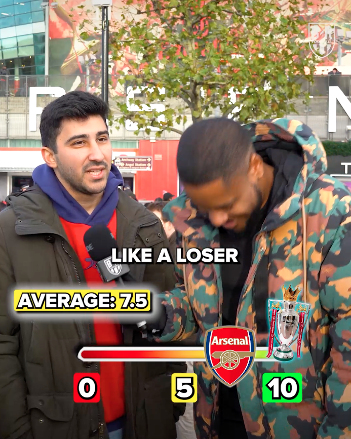 How confident are Arsenal fans feeling about winning the league? 🏆 (w/ Miles 🫰🏾🇬🇭)