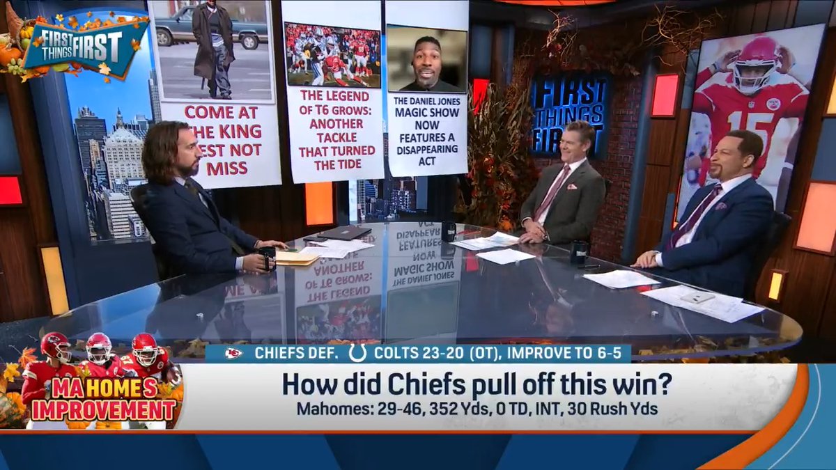 The Daniel Jones magic show now features a disappearing act 🎩🪄 Greg Jennings pulled up live from nick wright’s banner to discuss 😅