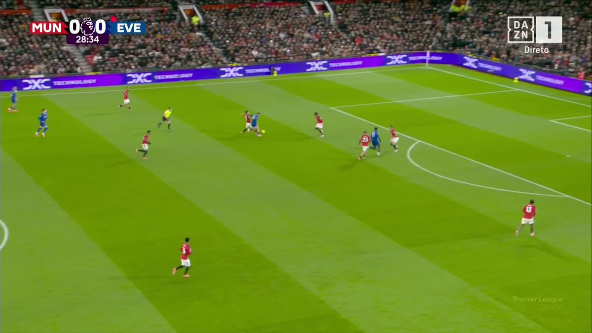 Everton foi ganhar a casa do Man United pela primeira vez desde 2013! E o jogo quase todo com menos um...