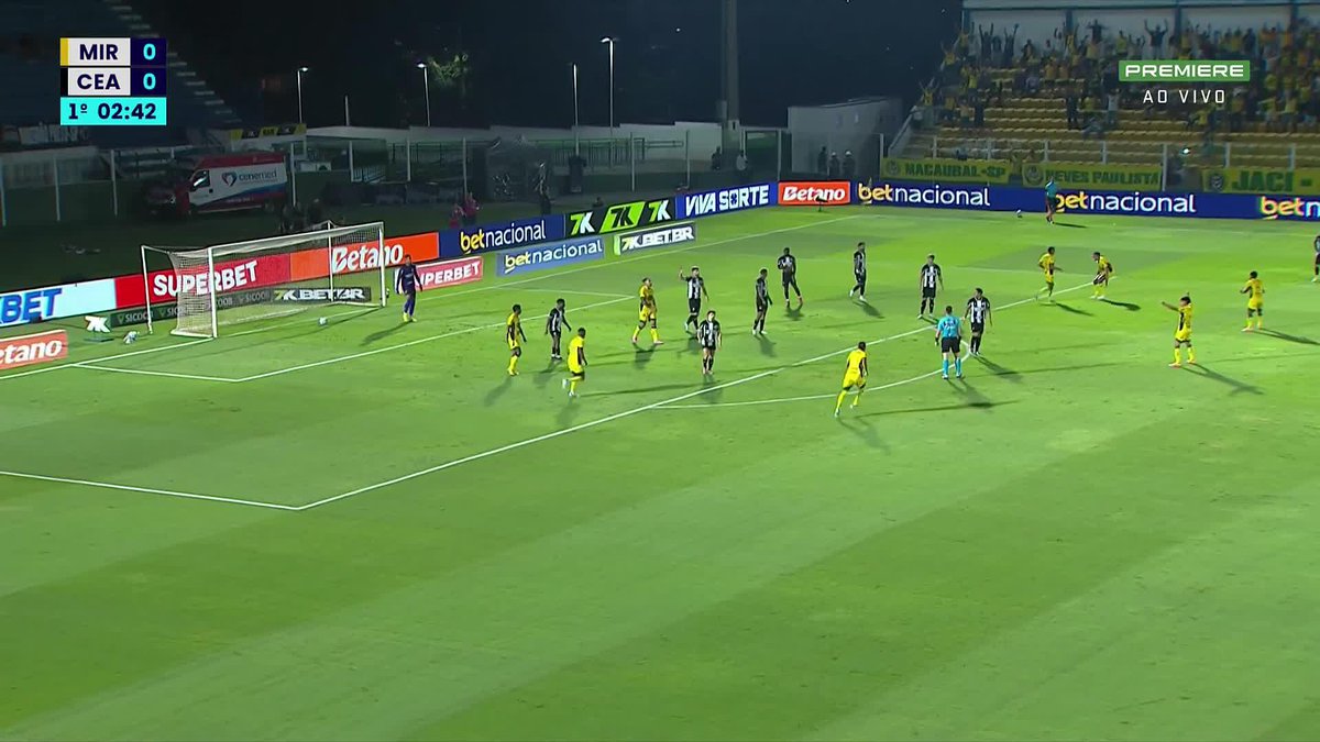 O gol de Negueba. Mirassol 1x0 Ceará. 🎥 Premiere | ge