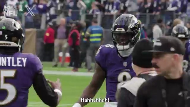 .Lamar Jackson just having the time of his life out there 😂 Inside the NFL Week 12 Mic'd Up on X