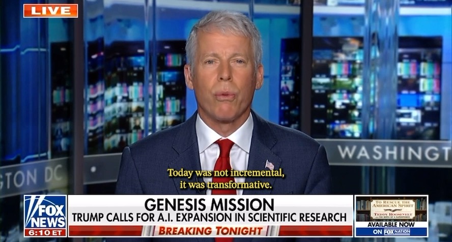 Each generation has a defining moment of scientific discovery. Today, the United States took a step into the future with the launch of the Genesis Mission.