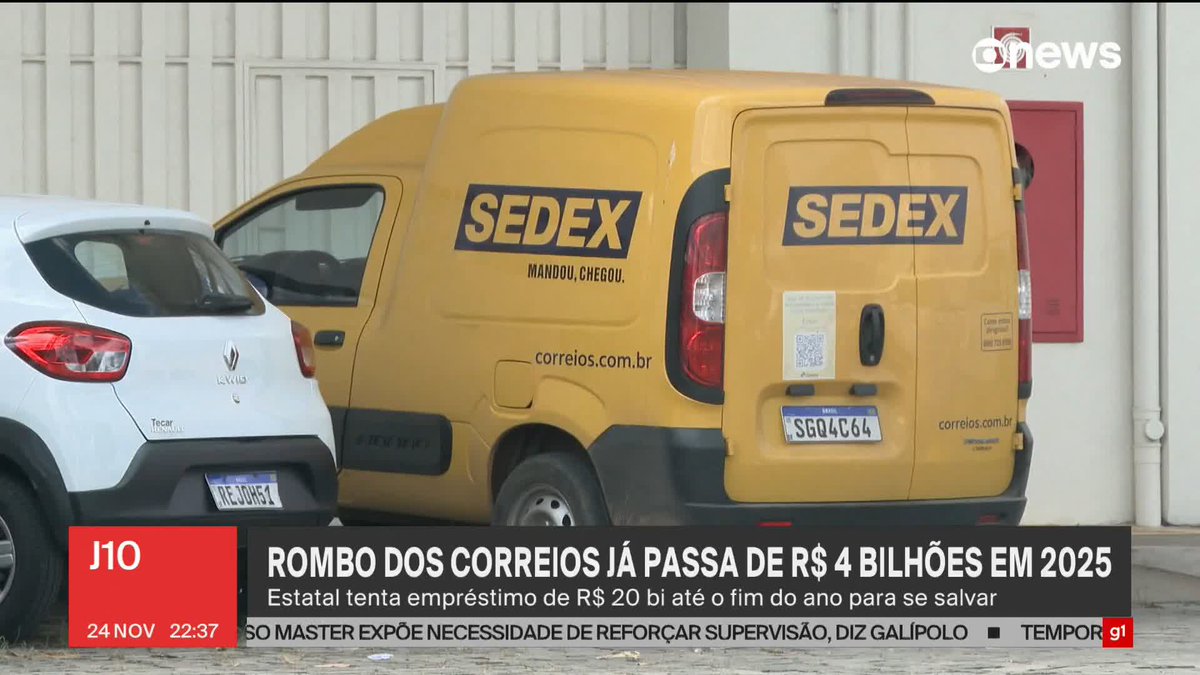 Os Correios estão imersos em uma crise financeira delicada. Em 2025, a empresa será responsável por mais da metade do prejuízo previsto para todas as estatais federais. O rombo já passa de R$ 4 bilhões no ano. ➡️ Assista ao #J10 na #GloboNews:
