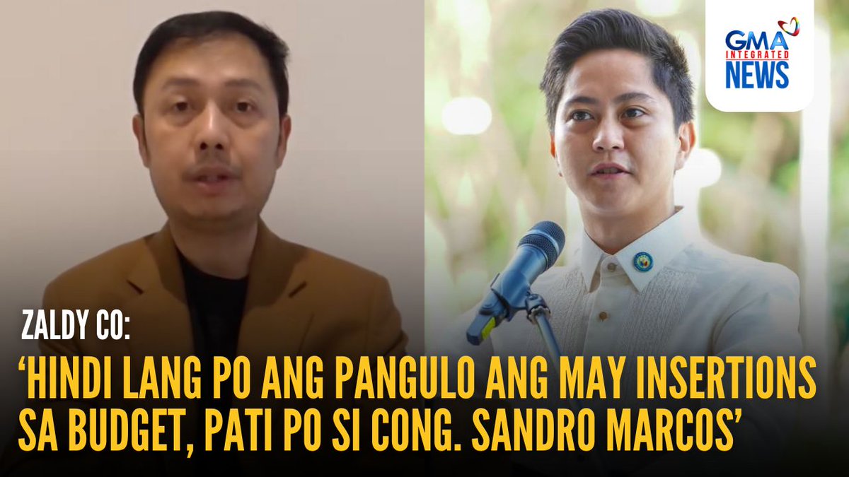 ‘PATI PO SI CONG. SANDRO MARCOS, MAYROON DING PONG IPINAPASOK TAON-TAON’ Naglabas si dating Ako Bicol party-list Rep. Zaldy Co ng ikalawang video kung saan ipinaliwanag niya kung bakit umano siya naniniwala na si Pangulong Bongbong Marcos ang nag-utos ng P100 billion insertions sa budget. “‘Huwag mo akong pigilan sa mga insertion ko. Huwag ka nang makialam sa budget.’ Dahil sa mga binitawang salita sa akin ni BBM, naging malinaw sa akin na siya mismo ang nag-utos kina Sec. Mina Pangandaman at Usec. Adrian Bersamin na ipasok ang P100 billion worth of projects,” sabi ni Co sa video. “Pati po si Cong. Sandro Marcos, mayroon din pong ipinapasok taon-taon,” dagdag ng dating kongresista. Courtesy: Zaldy Co/Facebook