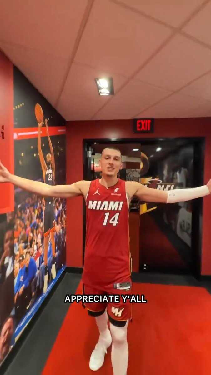 Moments after his season debut... Tyler Herro appreciates your love, #HEATNation!