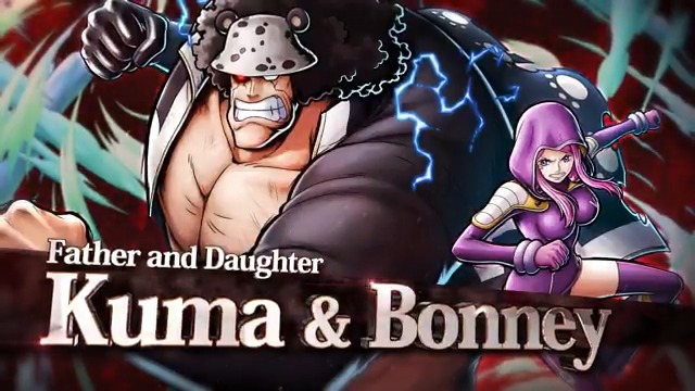 [New Character] ■Father and Daughter Kuma &amp; Bonney Red Element / Attacker Kuma &amp; Bonney are here as a Double Character! They get increased DEF when changing characters! Use Bonney to inflict ATK debuffs before KOing them with Kuma! #BountyRush #ONEPIECE