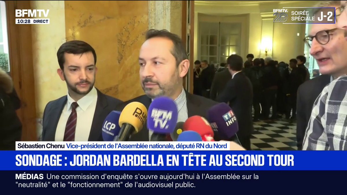 Présidentielle: "Marine Le Pen est notre candidate pour 2027 quoi qu'il arrive", affirme Sébastien Chenu (RN)