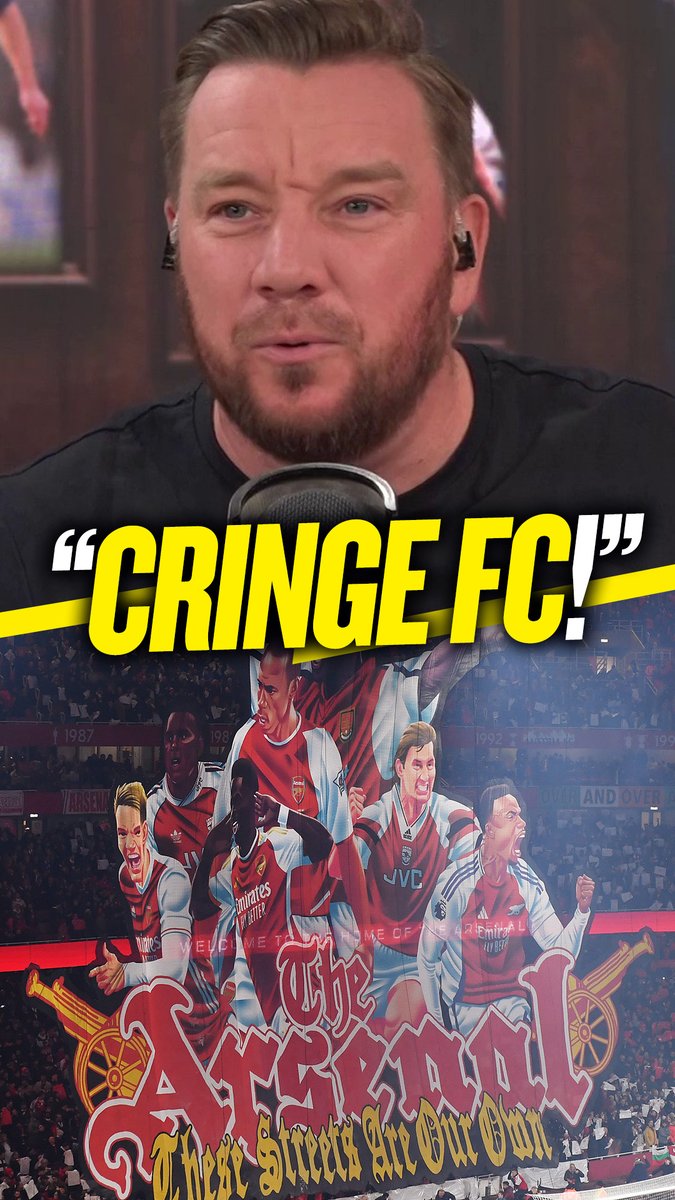 😳 "They're still Cringe FC, aren't they?" 👀 "These Arsenal fans... You're not Ultras, you work in Canary Wharf!" Jamie O'Hara labels Arsenal &amp; Arsenal fans "Cringe FC"... 🤣