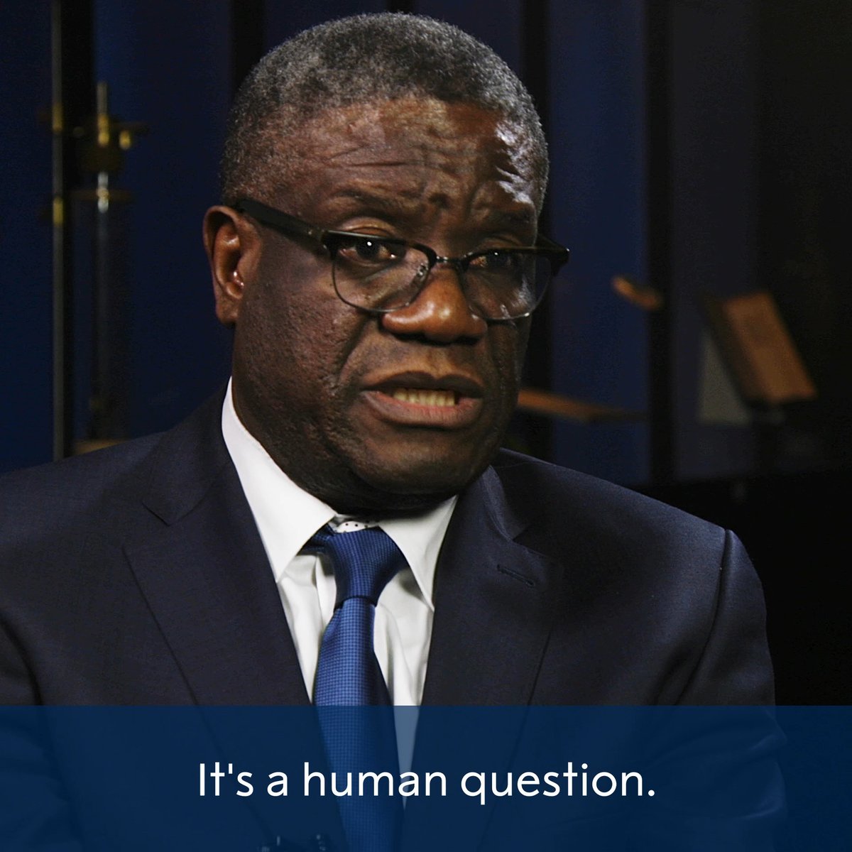 “When women are destroyed, it’s not a women’s question. It’s a human question.” Denis Mukwege was awarded the 2018 #NobelPeacePrize for his work fighting against the use of sexual violence in war. Today is the International Day for the Elimination of Violence against Women. #EndVAW