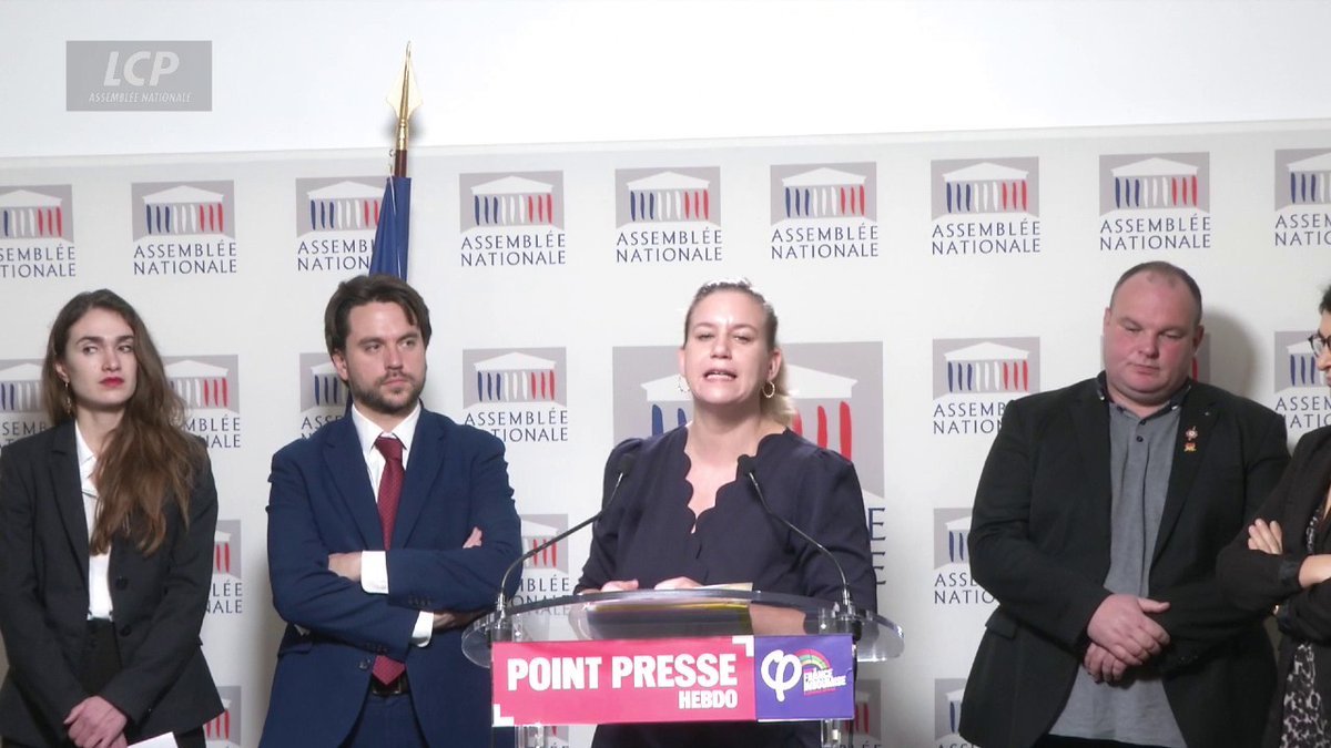 Laurent Wauquiez propose d'interdire le voile aux mineurs dans l'espace public : "Maintenant, ça suffit de s'en prendre sans cesse aux musulmans et notamment aux musulmanes de ce pays", réagit Mathilde Panot. "C'est uniquement son islamophobie qui parle." #DirectAN