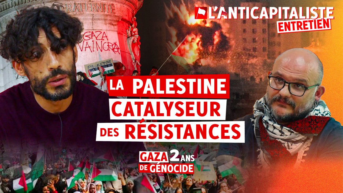 Omar Alsoumi 🗣️ "Les palestiniens sont le fer de lance d'une résistance globale à un système qui est une menace pour nous toutes et tous. Cette logique de fascisation de l'ordre néolibéral" 👉 Un entretien qui revient sur 2 ans de mobilisation pour Gaza