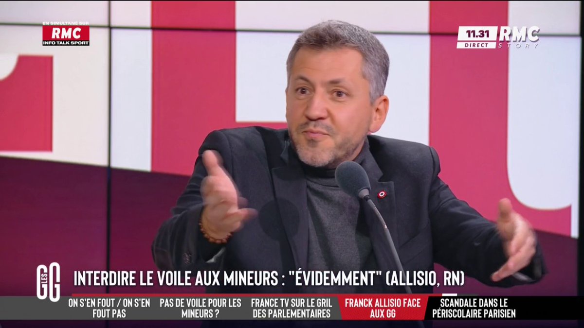 🎙️ Franck Allisio : "On ne peut pas comparer un voile avec une croix ou une kippa." #GGRMC