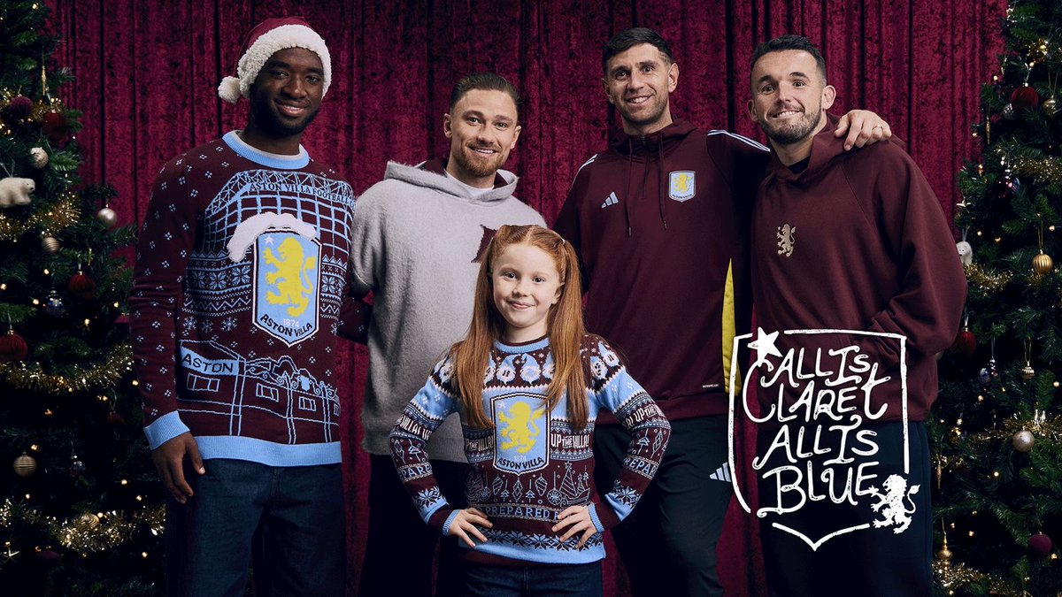 All is Claret, all is Blue. ๐ Merry Christmas and Up the Villa too! ๐