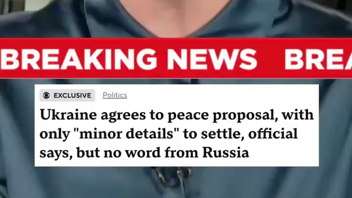 A U.S. official told CBS News on Tuesday that Ukraine's government had "agreed to a peace deal" brokered by the Trump administration to stop Russia's nearly four-year assault.