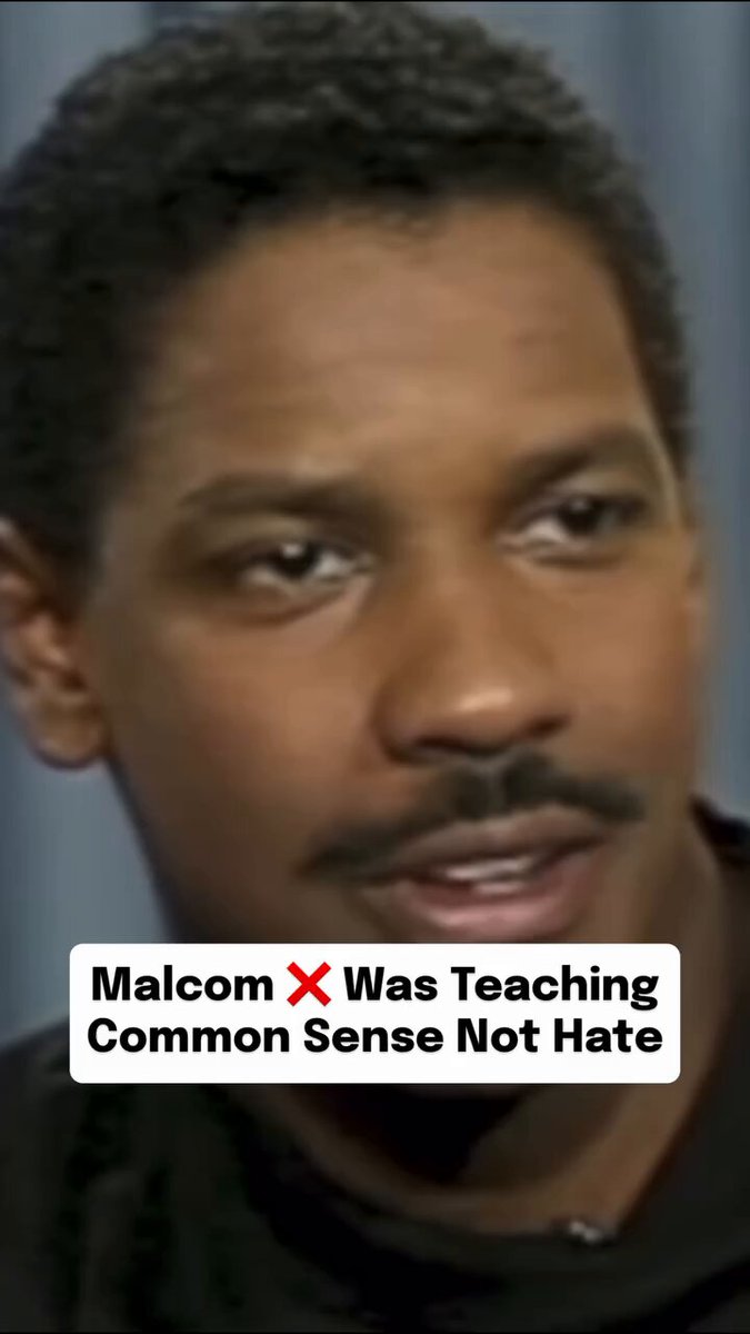 Malcom X : Teaching Common Sense Not Hate . Thoughts 💭 ⁉️