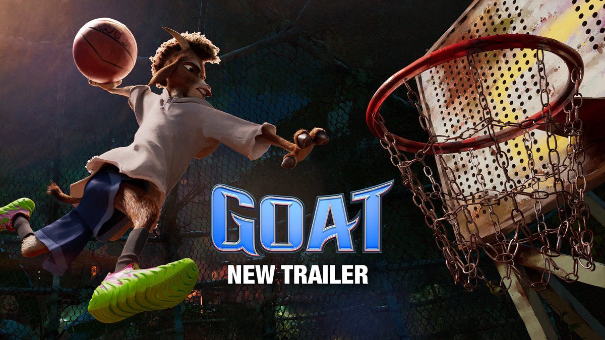 He’s about to change the game. From the artists that made KPop Demon Hunters, Spider-Man: Across the #SpiderVerse, and producer Stephen Curry, #GOATmovie is exclusively in movie theatres February 2026.