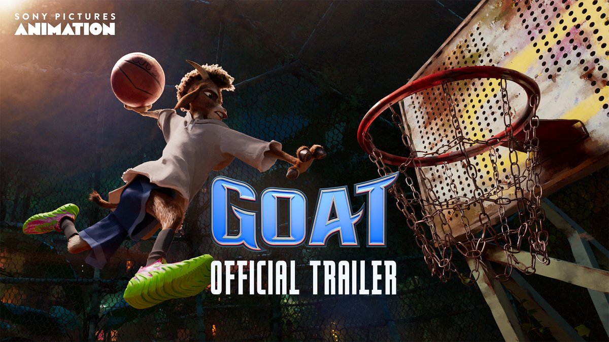 New trailer for ‘GOAT’, a Sony Animation movie produced by Stephen Curry. In theaters on February 13, 2026.