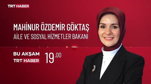 📌#AileYılı’na özel hangi faaliyetler hayata geçirildi? 📌5. Ulusal Eylem Planı hangi yenilikleri getirecek? 📌Kadınların güçlendirilmesi için hangi adımlar atılacak? Aile ve Sosyal Hizmetler Bakanı Mahinur Özdemir Göktaş, merak edilenleri 19.00’da TRT Haber’de yanıtlayacak.