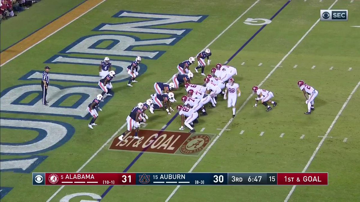 If you’re arguing with a family member at thanksgiving on if Jordan Hare has voodoo at night… show them this play