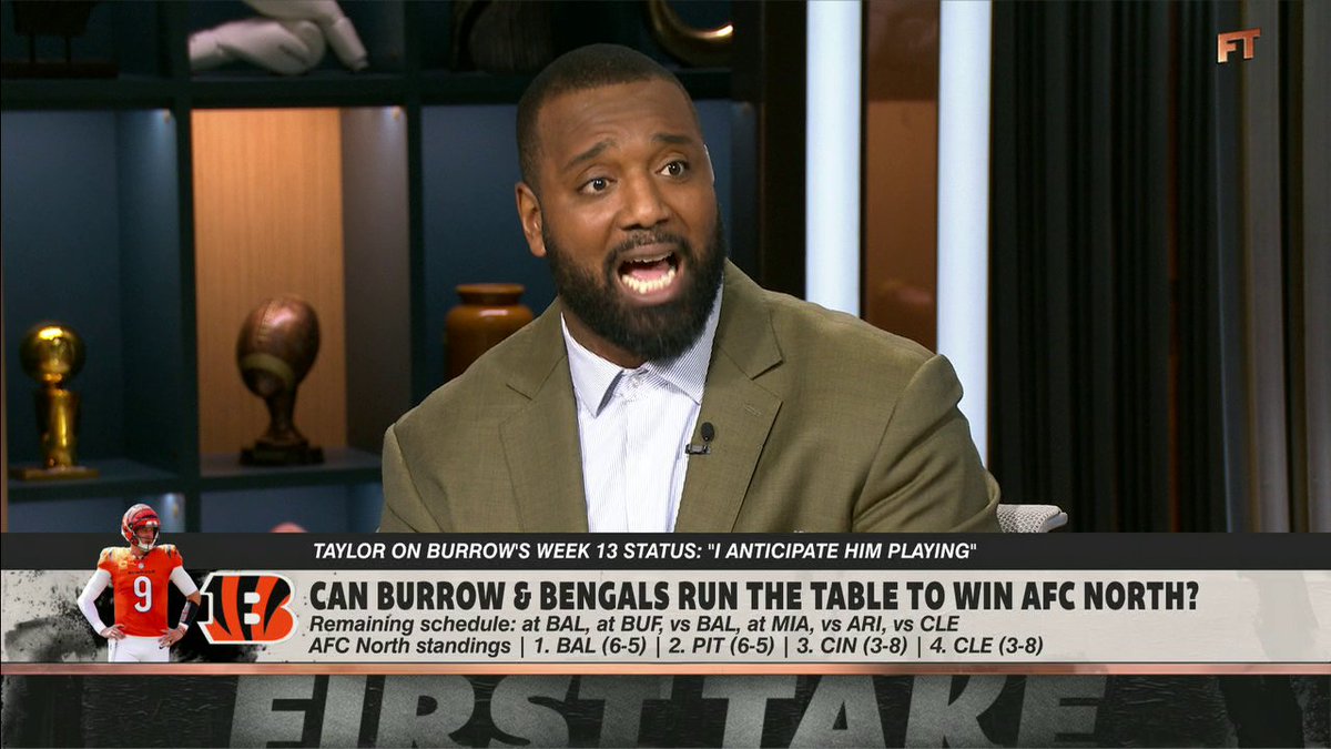 "The Cincinnati Bengals absolutely have an opportunity to get into the playoffs by winning the AFC North." Chris Canty weighs in on the Bengals and their remaining schedule 👀