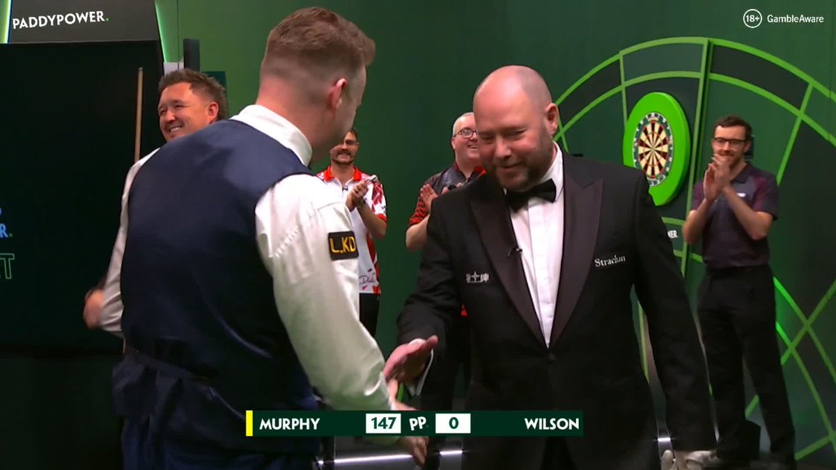 MURPHY COMPLETES THE 147! 🚨 Shaun Murphy does the double in The Paddy Power Perfect Challenge, as The Magician completes the perfect frame! Incredible 👏 See @weareWST the 147 break is the easiest out of the three...👀🤣 #PerfectChallenge | DP World Tour