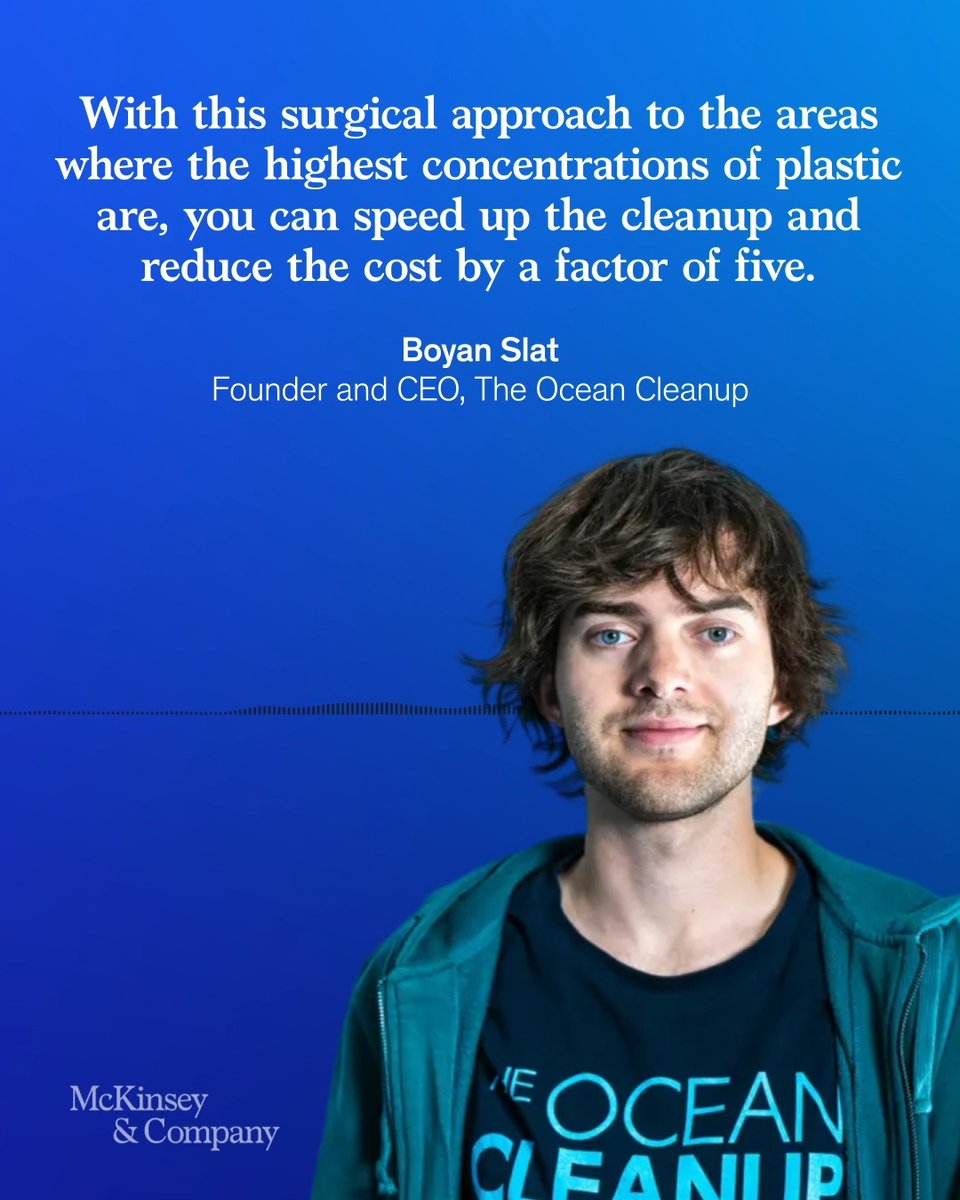 "Start with the problem, not the solution. (...) You have to be the world’s authority on the problem in order to solve it." Listen to The Committed Innovator's full episode featuring Boyan Slat and Erik Roth, hosted by McKinsey & Company: