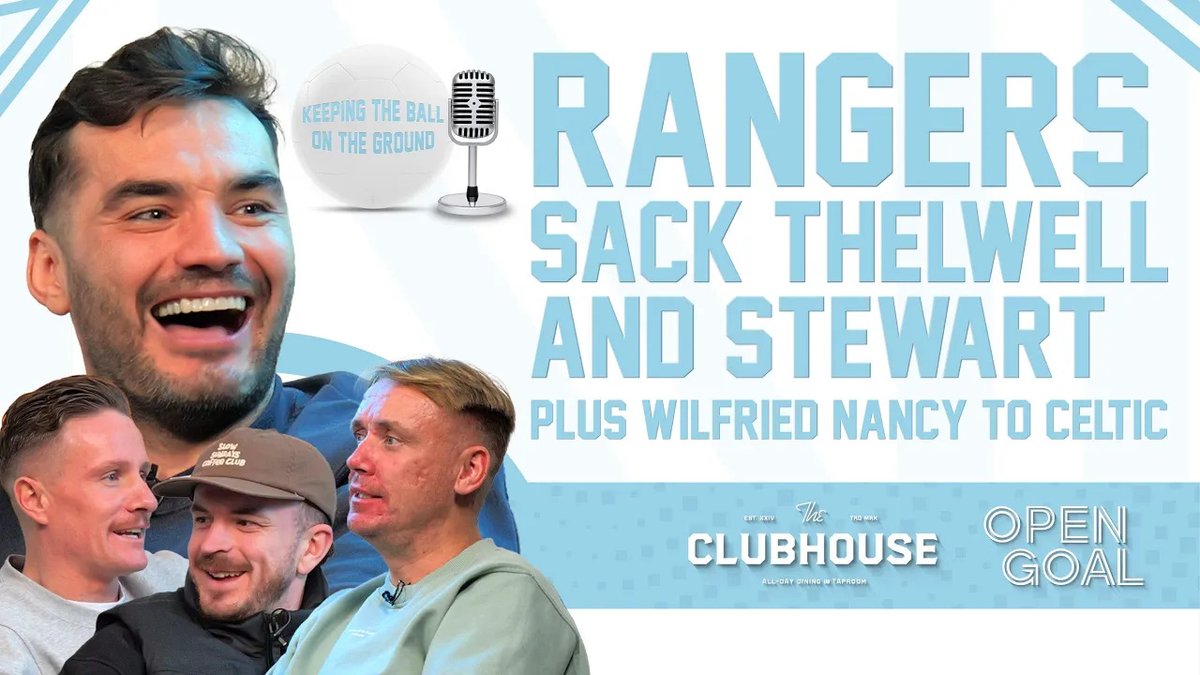 ⚽️ “It was a horrific transfer window.” The lads give their reaction to the sacking of Kevin Thelwell and Patrick Stewart at Rangers. 📺 Watch Keeping the Ball on the Ground: w/ The Clubhouse 🍔 20% Off Food | Quote OPEN GOAL 👉