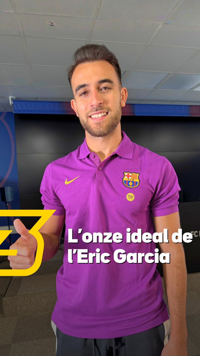 🔵🔴💪 Eric Garcia és un dels homes més en forma del Barça de Hansi Flick. 📝🤔 Li hem demanat que ens faci un onze ideal i hi ha accedit. Només li posem una condició: han de ser jugadors que hagin jugat amb ell. Hi trobes a faltar algú❓ 📲