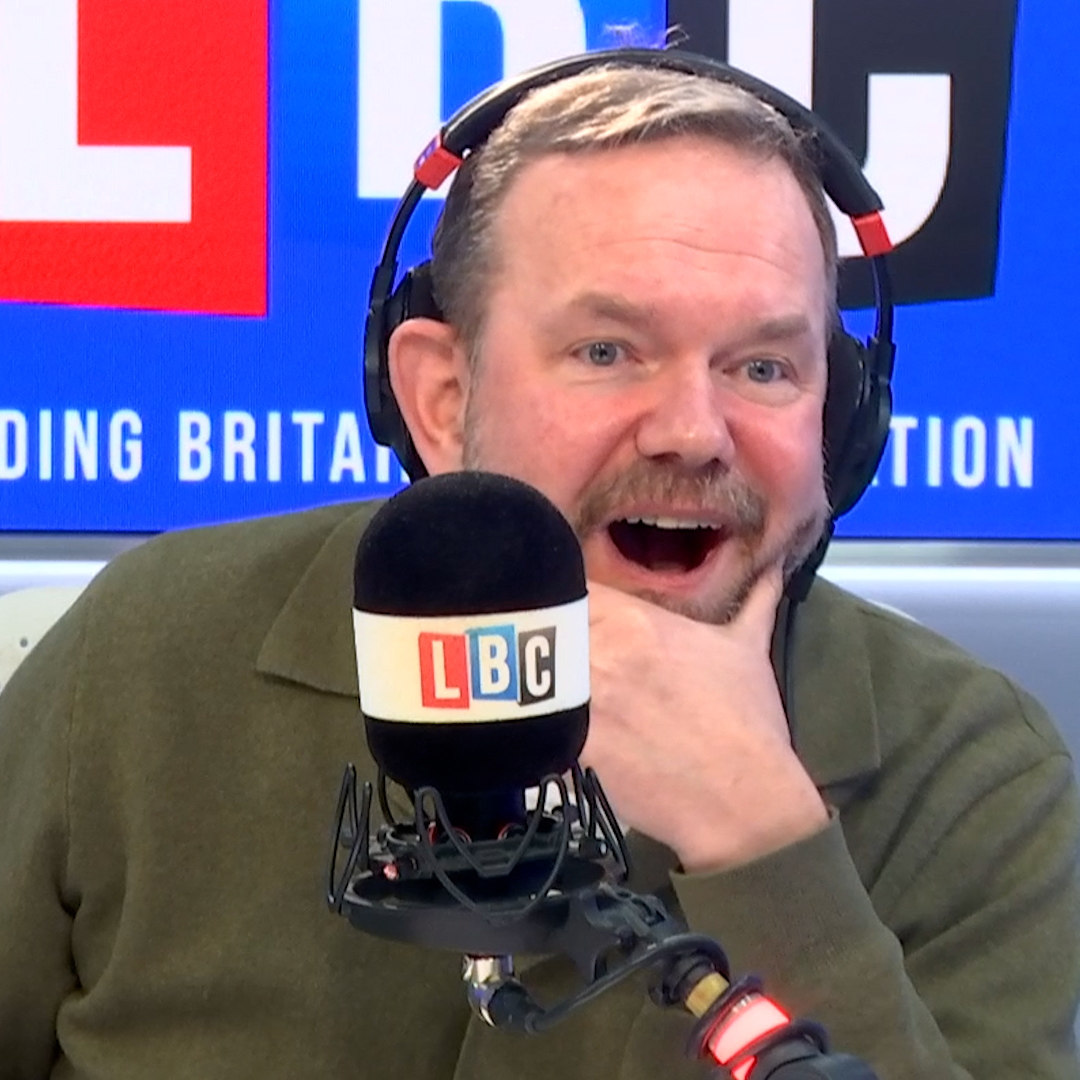 'The same thing that I sell is now intimidating my children.' Caller Riz tells James O'Brien about the 'irony' of her Union flag business thriving.