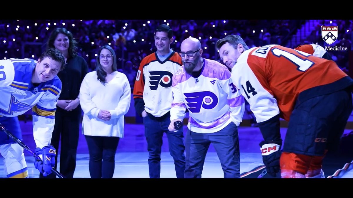 Shift-by-shift. Day-by-day. 💜 Experience the full-circle moment for Jason Myrtetus and his Penn Medicine care team on Hockey Fights Cancer night.
