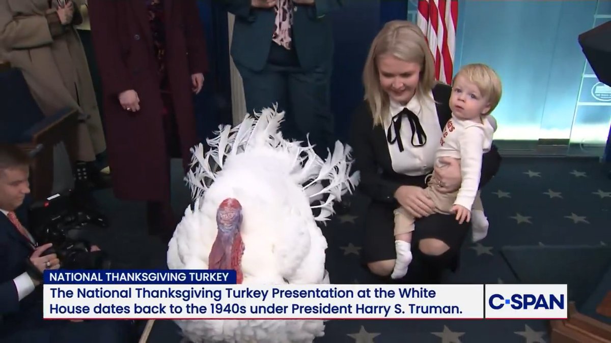 .Karoline Leavitt Karoline Leavitt and @NatlTurkeyFed President Leslee Oden introduce "Waddle" the turkey to reporters in the briefing room ahead of the National Thanksgiving Turkey pardoning ceremony.