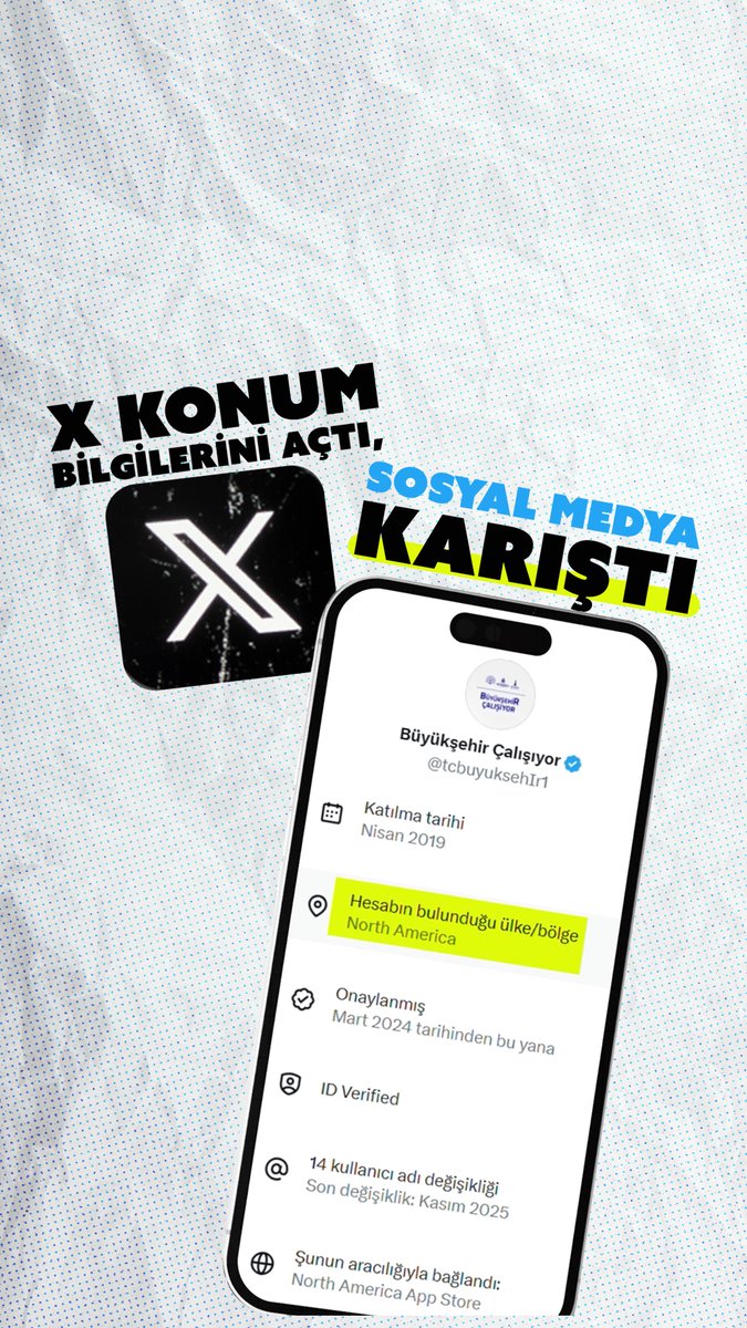 📍 X konum bilgilerini açtı, sosyal medya karıştı. 🧑💻 Türkiye’den yayın yaptığı sanılan ve dezenformasyon üreten birçok hesabın yurt dışından idare edildiği ortaya çıktı. 👀 Manipülatif hesapların ortak bir özelliği de sürekli kullanıcı adı değiştirmeleri.