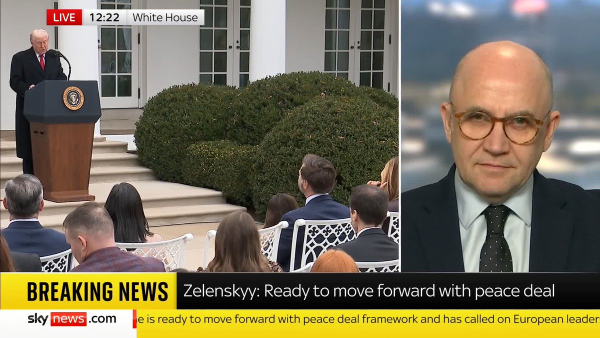 Trump hints a Ukraine peace deal is "very close" while pardoning two turkeys in a time-honoured Thanksgiving tradition. Sky's David Blevins reports. 📺 Sky 501 and YouTube