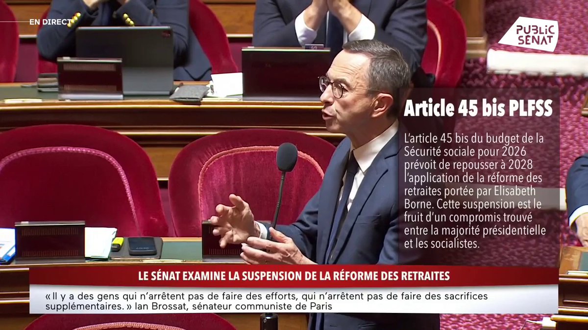 “C’est clair, la suspension de la réforme des retraites c’est le tribut payé par le gouvernement à la gauche pour durer. Nous allons nous y opposer”, affirme Bruno Retailleau (LR) alors que le Sénat doit se prononcer sur la suspension de la réforme des retraites.