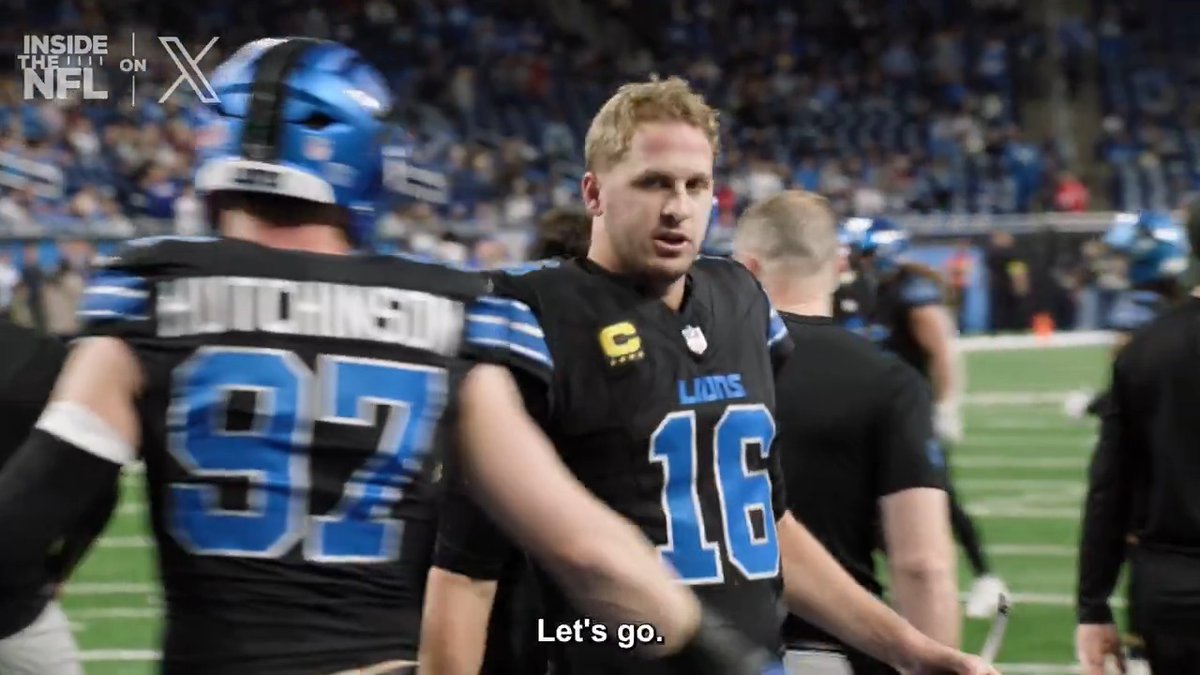 "That is one of my favorite wins of all time" - Jared Goff 🔊 Inside the NFL Week 12 Mic'd Up on X