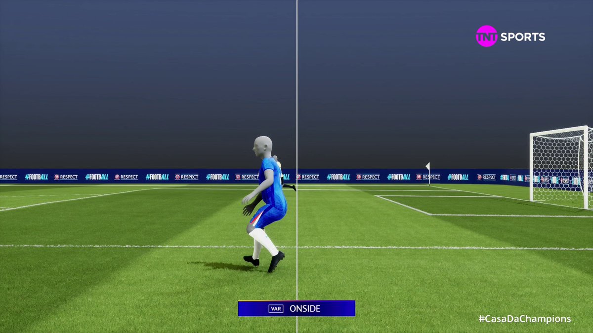 🚨 O impedimento semi automático da Champions League! Lembrando que a CBF já garantiu que teremos a tecnologia no Brasileirão 2026. 🎥 TNT Sports BR