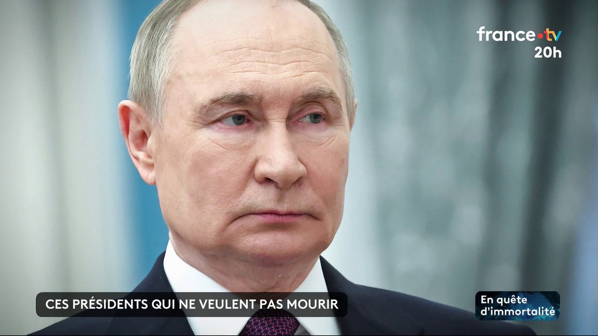 🇷🇺🕰 Vladimir Poutine, Xi Jinping, ces présidents qui ne veulent pas mourir : à Pékin, le dirigeant russe a vanté à son homologue la qualité de la recherche de son pays pour espérer vivre jusqu'à 150 ans. #JT20h