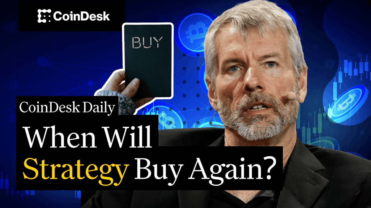 🗞️ Strategy appears to have paused its bitcoin accumulation, breaking its 6-week buying streak. 🗞️ Traders placed a $1.7B options bet on bitcoin rallying above $100K by year-end. 🗞️ XRP jumped 7% after Ripple-linked ETFs go live. Sam Ewen | CoinDesk hosts "CoinDesk Daily." Thank you Genius Group Ltd 🙌 for being a sponsor of the CoinDesk Media Network.