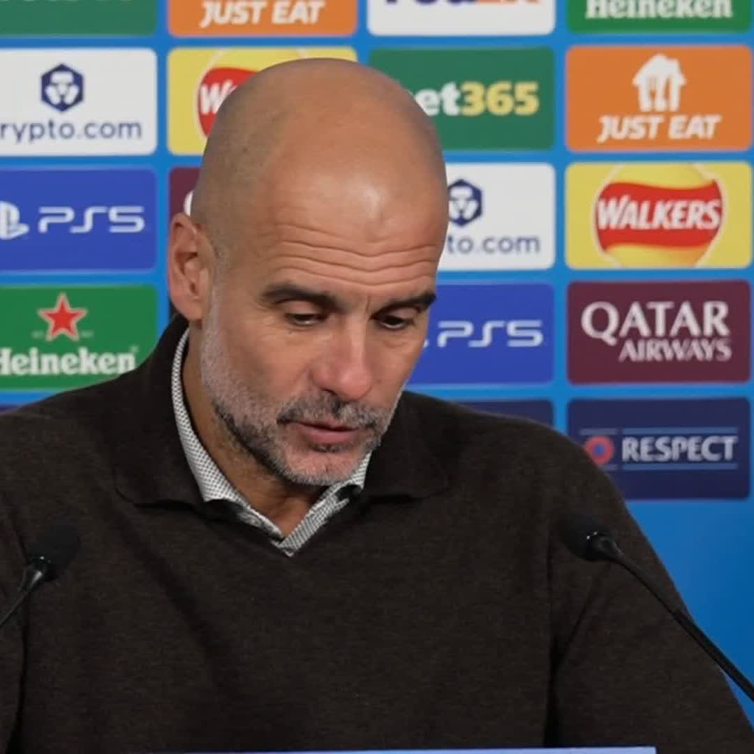 "It was too much" Pep Guardiola admits making 10 changes was "too many" as Man City were beaten 2-0 by Bayer Leverkusen 🔵