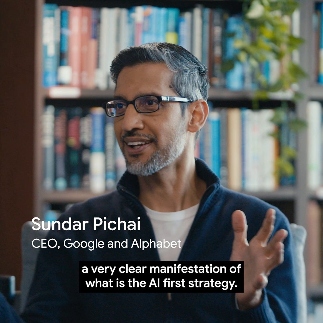 Our Release Notes podcast, hosted by Logan Kilpatrick, takes you inside AI at Google — and last week, CEO @SundarPichai sat down to revisit Gemini’s origins, our recent model launch and what’s next →