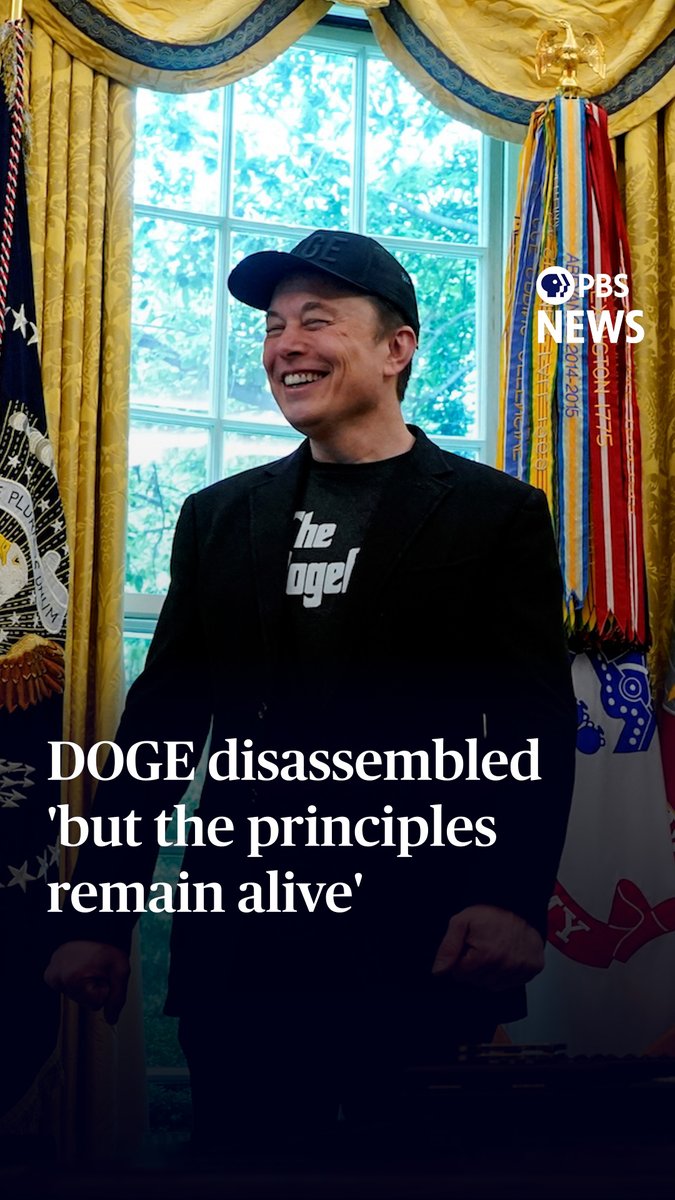 The so-called Department of Government Efficiency operation that Elon Musk and President Trump used to target federal agencies has itself been dismantled. Reuters reported this week that the government’s top personnel official says DOGE no longer exists. That’s months ahead of its planned end date. Lisa Desjardins reports.