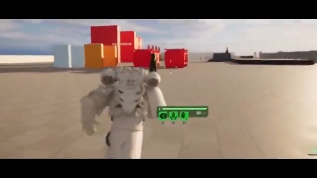 // space marine - bolter sprint locomotion (concept)