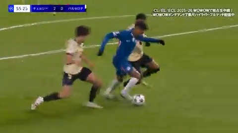 🏴󠁧󠁢󠁥󠁮󠁧󠁿 チェルシーが3発！🇪🇸 エステヴァンのゴラッソなどチェルシーがバルセロナから3ゴール。 ホームで完勝を収めた。 CL/ELはWOWOWで独占生中継！ 🎥：WOWOWサッカー