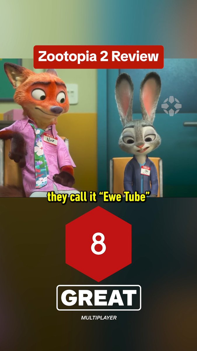 We gave Zootopia 2 an 8 out of 10, it's GREAT! Here's why you should watch Nick & Judy's new adventure in Zootopia: