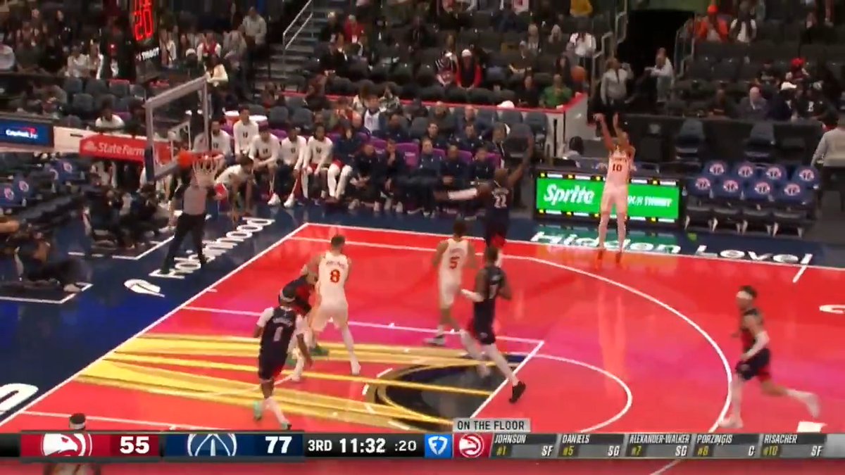 Zacch splashes a 3 to start the 3rd