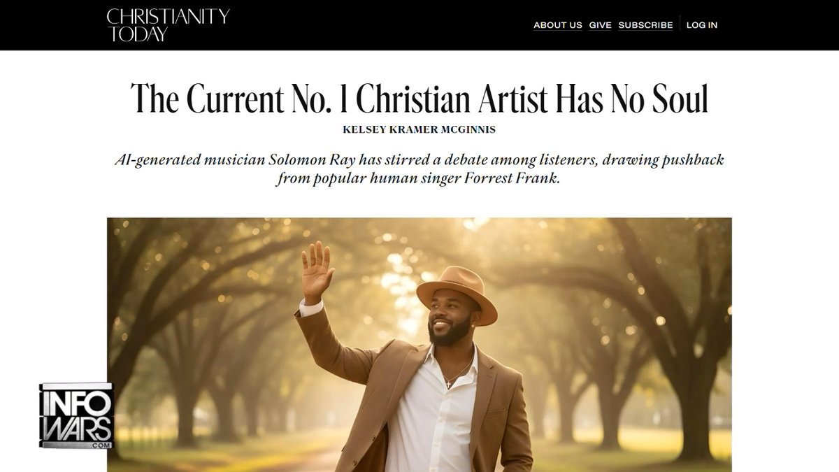 LISTEN TO THIS: Soulless Christian AI Artist Tops The Charts Before Christmas! Alex Jones Breaks Down How AI Can Produce Beautiful Music, But It's At The Expense Of Losing Our Humanity &amp; Ability To Innovate