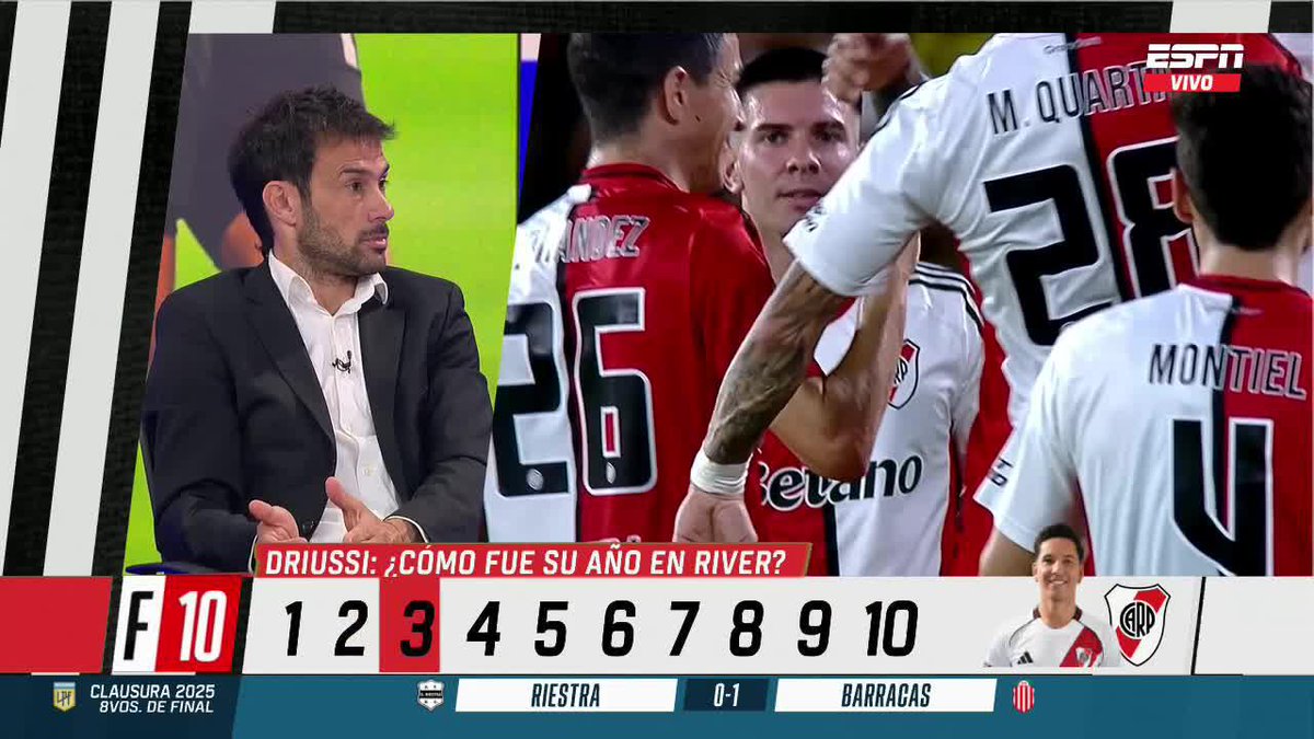 El año de Driussi en River. ¿Qué te pareció? ▶ Mirá #ESPNF10 en el Plan Premium de #DisneyPlus