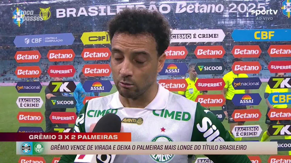 “Queríamos muito vencer, trabalhamos muito, todos com sede de vitória para diminuir a distância, mas infelizmente não conseguimos. Agora é tranquilizar porque teremos o jogo mais importante do ano.” 🎙️ Felipe Anderson, do Palmeiras. 🎥 TV Globo 📺 | ge