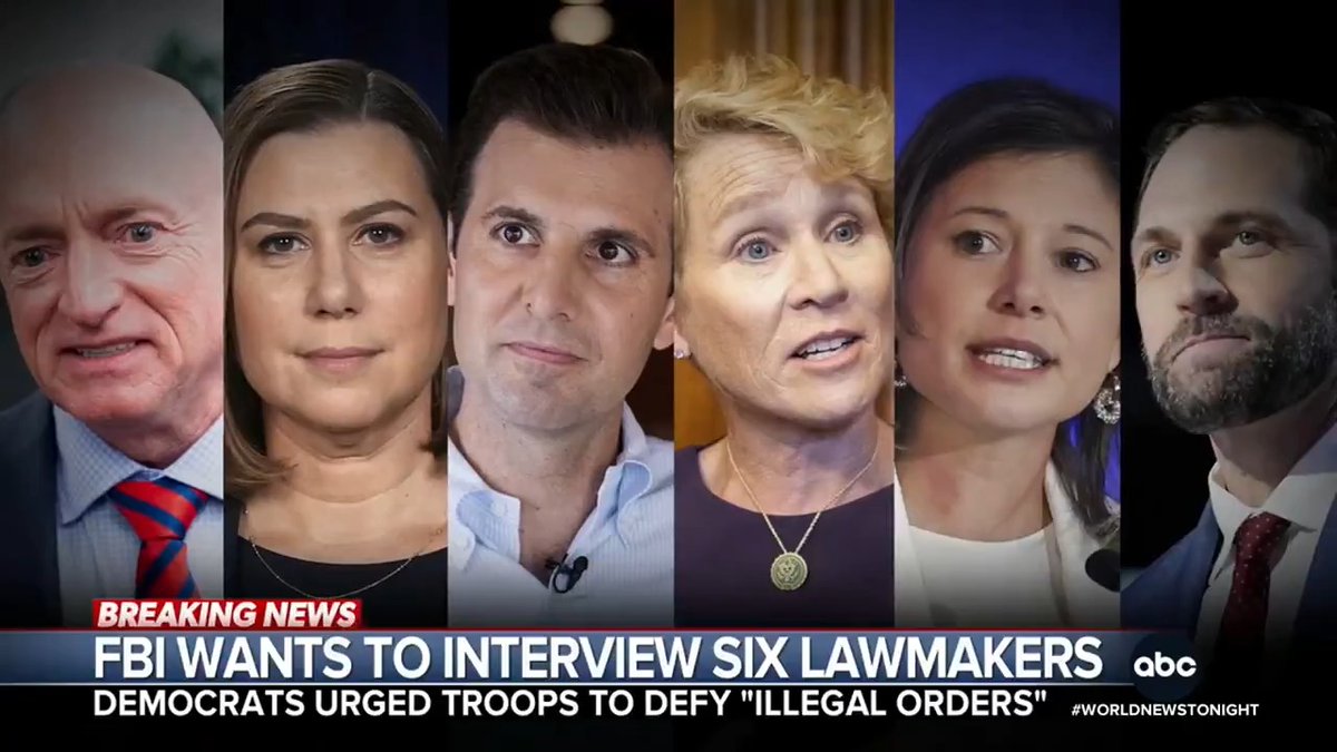 The FBI has requested interviews with six Democratic lawmakers who recorded a video urging troops to refuse illegal orders. Pres. Trump called the lawmakers "traitors," accusing them of "seditious behavior, punishable by death." @RachelVScott reports.