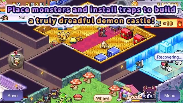 💾NEW!! "Demon Castle Story" Now available in English, Chinese and Korean! 《마왕성 스토리》의 한국어판이 출시됐어요! 开罗新游发布了《魔王城物语》现已支持中文咯 魔王城ものがたりに多言語が追加された～よん #Kairosoft #카이로소프트 #カイロソフト